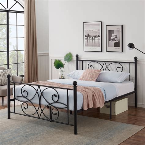 standard metal bed frame